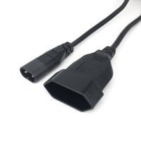 【YF】 IEC320 C8 Male to Europe Schoko CEE7/16 Outlet Female socket Power Extension Cable For PDU UPS 35cm