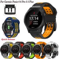 [HOT JUXLLKBKOW 514] ใหม่ล่าสุดซิลิโคน22มม. สมาร์ทนาฬิกาสำหรับ Garmin Fenix 6 Pro 5 Plus Quick Release สายนาฬิกาสร้อยข้อมือสำหรับ Quatix 5 /Instinct