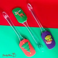 ไม้พายซิลิโคน Silicone Spatula Xmas 3 ลาย ไม้พายทำอาหาร เบเกอรี่ คัพเค้ก ขนมเค้ก ทนความร้อนได้ดี สีสดใส ลายคริสต์มาส