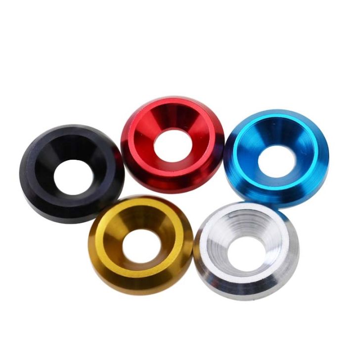 cw-5pcs-m4-fisheye-washers-cone-washer-concave-holes-countersunk-hole-gaskets-aluminum-alloy-gasket-crimson