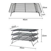 2-3Layers Stackable Cake Cooling Rack Metal Biscuits Bread Cookie Cooling Rack Net Mat Bakingtools Tray Kitchen Accessories ZXH