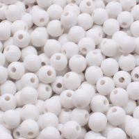 6/8/10/12/14/16/18/20mm White Round Ball Spacer Beads For Jewelry Making DIY Jewelry Accessories Beads