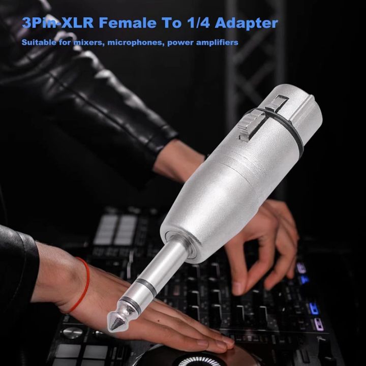 4-pack-xlr-female-to-6-35mm-adapter-balanced-female-xlr-to-6-35mm-male-microphone-adapter-easy-install-easy-to-use