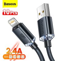 ✒ Baseus 5pcs/10pcs Fast Charging Cable for iPhone 13 12 11 Pro Max XR X Mini 8 7 6s 6 5 Plus SE Wire For iPhone Charger USB Cable
