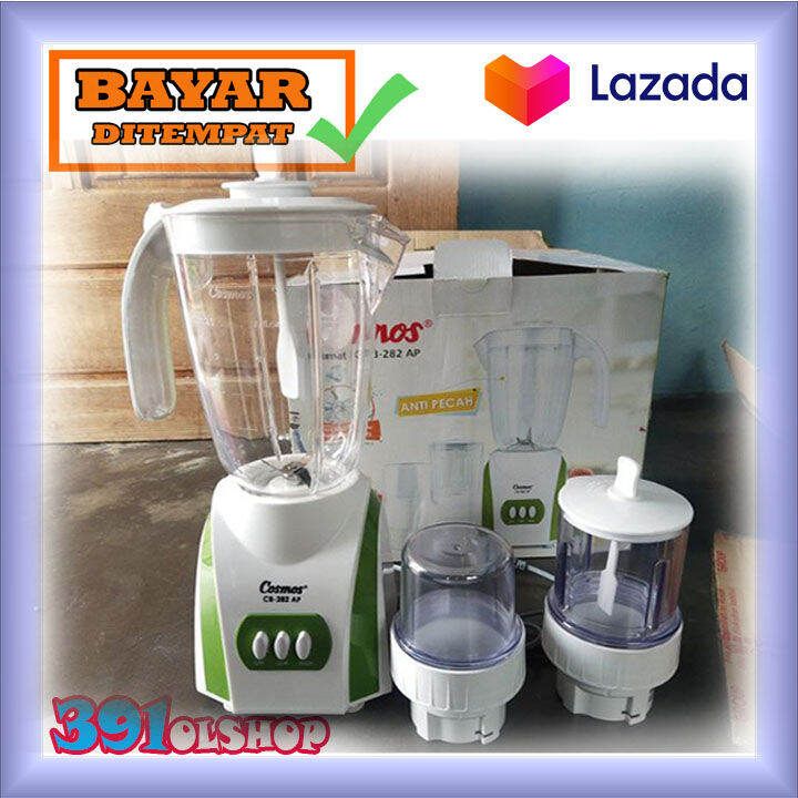 Blender Plastik 2 Liter Cosmos CB 282 AP - 282AP 3 In 1 Anti Pecah ...