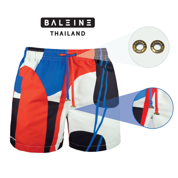 กางเกงว่ายน้ำ-กางเกงขาสั้นชาย-swimwear-beach-surf-trunks-baleine-binding