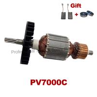 【HOT】 โรเตอร์กระดอง AC220-240V แทน MAKITA รับตลับลูกปืนและแปรงคาร์บอนเครื่องขัดเงา7000C PV PV7000C