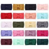 【hot sale】♘∈✟ C05 20Colors 1Piece Wide Nylon Cables Turban Baby Headbands for Girls Ribbed Newborn Elastic Hair Bands Kids BowsHair Accessories