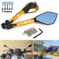 2Pcs Motorcycle Rearview Mirror Moto CNC Side Mirrors Aluminum Adjustable For Kawasaki Z400 Z900 Z1000 Z800 Z750 Z650 All Year