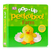 Pop up Peekaboo! Farm English original picture book hide and seek three-dimensional paperboard flipping Book Farm Animal enlightenment cognition English Enlightenment picture book parent-child interaction paperboard book