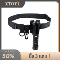 ZTOYL ที่ใส่คันเบ็ดแบบปรับเอวได้, ที่ใส่คันเบ็ดสายพานแบบพกพาที่จับคันเบ็ดตกปลาอุปกรณ์เสริม