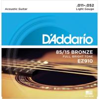 DAddario สายกีต้าร์โปร่ง รุ่นEZ910 Light .11-.52 (1ชุด) ของแท้100%