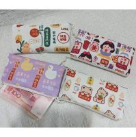 Long Cute Canvas Cash Storage Bag Coin Purse Hundred Dollar Bill Storage Bag Money Bag Mobile Phone Bag Clutch Bag 【OCT】