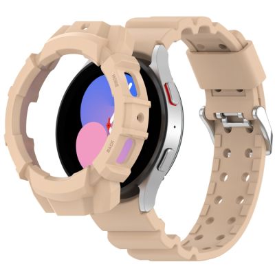 สำหรับ Samsung Galaxy Watch5สายนาฬิกาข้อมือซิลิโคนเกราะ40มม. + เคสป้องกัน