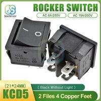 【Deal】 KCD5 Rocker Switch 6A 250VAC/ 15A 250VAC ON-OFF 2ตำแหน่ง4 Pins ON-OFF-ON 6 Pins ไฟฟ้าอุปกรณ์สวิทช์