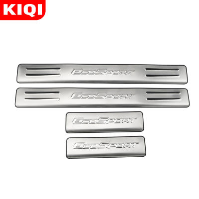 Stainless Steel Car Door Sill Scuff Sill Plate Step Cover Trim Protector Pads Sticker for Ford Ecosport 2012 -  Accessories