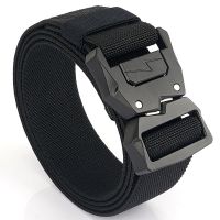 2022 New Lightning Tactical Buckle Mens Elastic Belt Outdoor Casual Jeans Quick Release Belt