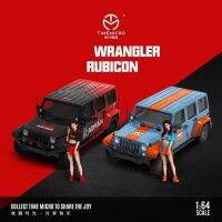 TM ชุดสะสมของเล่นขนาดจิ๋วของ Carroler GULF ผสมโมเดลรถยนต์ Diorama มีในสต็อก1:64 Wrangler GULF