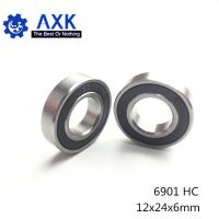 【CW】♙  6901 12x24x6 mm ABEC-1 ( 1 ) Bottom Brackets   Spares 6901RS Si3N4 Bearings 2RS