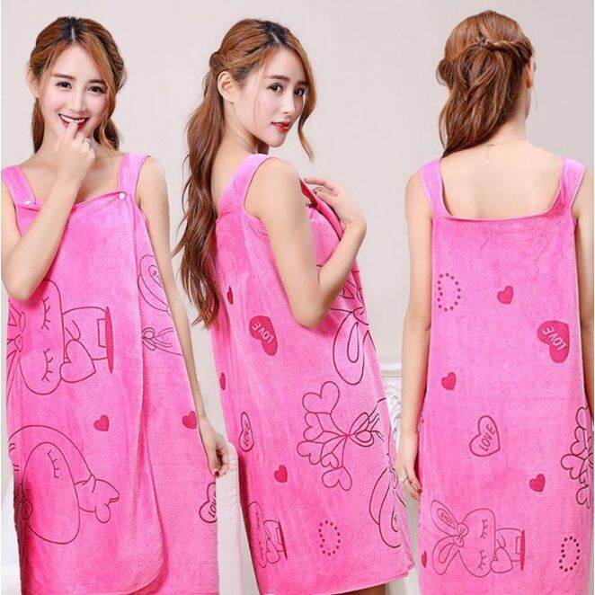 womens-magic-towel-wearable-microfiber-soft-shower-bath-robe-dress-tuala-mandi