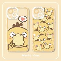 Suitable For Da Duck Cartoon Phone Case iPhone 14 Pro Max 13 12 Mini 11 XS XR X 8 7 Plus 6S 6 SE Transparent Angel Eyes TPU