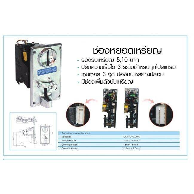 ช่องหยอดเหรียญ-ตัวหยอดเหรียญ-ที่หยอดเหรียญ-รุ่น-cl-1006a-บริการเก็บเงินปลายทาง