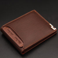 Menbense new mens wallet, short, multi-function, fashionable, leisure, iron edge, pick-up wallet, straight 219Z