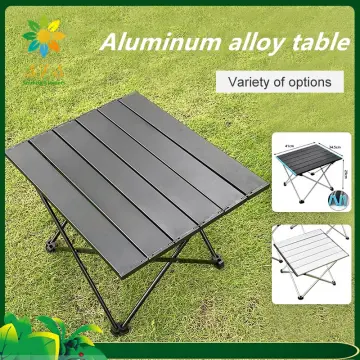 Ledeak Portable Camping Table, Small Ultralight Folding Table with Aluminum  Table Top and Carry Bag, Easy to Carry, Perfect for Outdoor, Picnic, BBQ