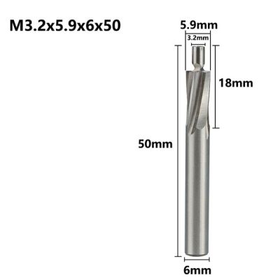 เครื่องเซาะร่องนำร่องเครื่องมือ M3-M16ปลายประแจแฉก4ขลุ่ย Hss เครื่องตัดมิลลิ่งปลายดอกเคาเตอร์ซิงค์มิลส์ Cnc เราเตอร์บิต