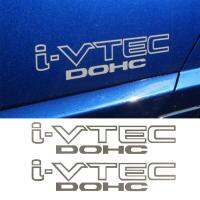 สติกเกอร์สติ๊กเกอร์ไวนิลติดรถยนต์ DOHC I-VTEC วัสดุสะท้อนแสงสีเทาสัญลักษณ์สำหรับฮอนด้าแอคิวรา Ivtec