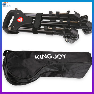 KINGJOY VX-600 Metal Professional ขาตั้งสามล้อพร้อมฐานรอกกล้อง Photo Video Holder