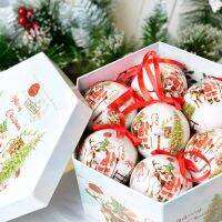 8cm 1pcs Christmas Ball Ornaments Xmas Tree Hanging Pendant Christmas Decorations for Home 2023 Navidad Natal New Year Gift