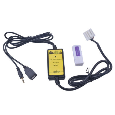 รถ USB Adapter MP3อินเทอร์เฟซเสียง SD AUX USB Data Cable เชื่อมต่อ Virtual CD Changer สำหรับ Mazda 3 6 CX7