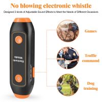 Electric Whistle High Volume Handheld Electronic Whistles SOS Light Flashlight Outdoor Camping Hiking Tool for Coaches Referees Survival kits