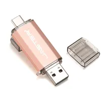 JASTER Type-C USB 2.0แฟลชไดร์ฟ64GB อายไลเนอร์กันน้ำไดรฟ์32GB 16GB Pendrive สีดำหน่วยความจำ U Disk สำหรับสมาร์ทโฟน