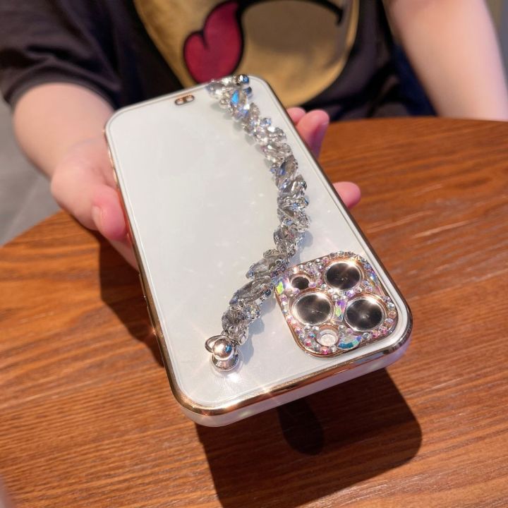 16-digits-หรูหรา-rhinestone-เพชรกรณีโทรศัพท์สำหรับ-iphone-iphone-13pro-max-12-11-xr-xs-max-b-ling-สร้อยข้อมือสายรัดข้อมือโซ่คุ้มครองปก