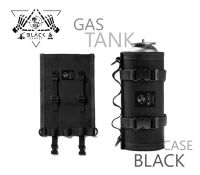 Case Gas Canister Black tactical เคสกระป๋องแก๊ส 220g ผ้า Oxford cloth 12oz สีดำ Outdoor camping