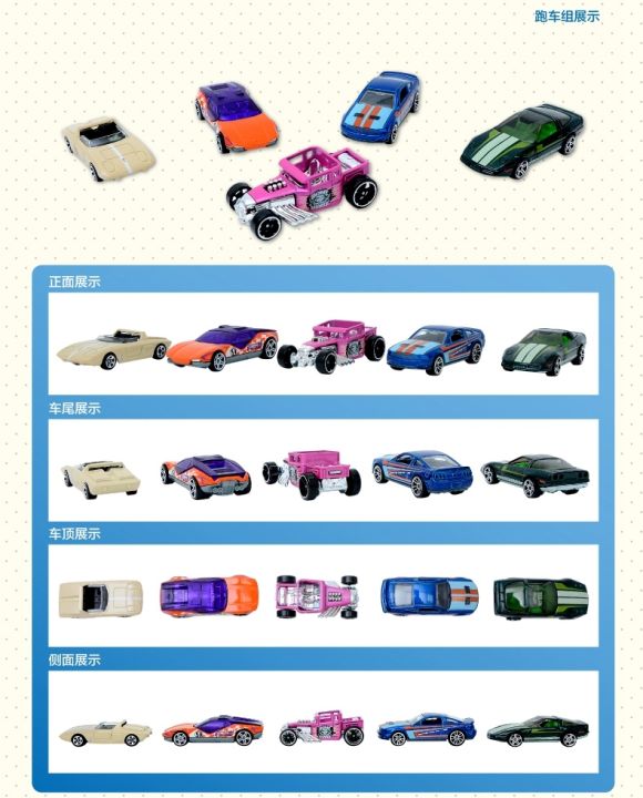 ล้อร้อนของแท้-hotwheels-อัลลอยรถสปอร์ตขนาดเล็กฮอตโมเดลรถไฟของเล่นเด็ก-h7045