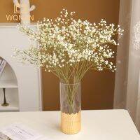 60cm Long Simulation Plastic Gypsophila Artificial Flower DIY Wedding Bouquet Home Living Room Dining Table Garden Fake Plant