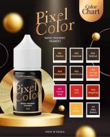 สีคิ้ว สีปาก Pixel Color ของรัสเซีย เนื้อสีแน่น ติดดีติดไว