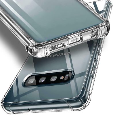 Shockproof Silicone Case Cover For Samsung Galaxy S21 S20 S10 S9 S8 Note 20 10 9 8 Transparent Clear Protective Phone Case