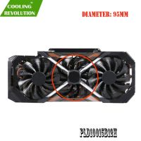 T129215bu 0.55a Pld10015b12h 12V สำหรับ Gigayte Aorus Geforce Gtx 1070 1080 Ti Rtx 2060 1080ti Rtx2060 Xtreme Edition พัดลมระบายความร้อนสำหรับเล่นเกม