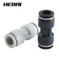 HEBAI Pneumatic Fittings Fitting Plastic Connector PU PG 4mm-16mm Air water Hose Tube Push in Straight Gas Quick Connectors Hand Tool Parts Accessorie