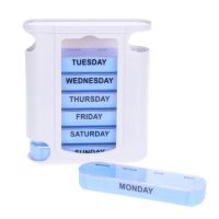 7 DAY WEEKLY Pill Organiser STACKING TOWER Large 4 Daily Compartments Tablet Box Personal Health Care Pill Cases Splitters Medicine  First Aid Storage