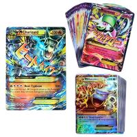 【YF】 100pcs Pokemon MEGA EX Cards Box TAKARATOMY Children Playing Games Battle Trading collect Shining Card Best Selling Kid Gift Toy