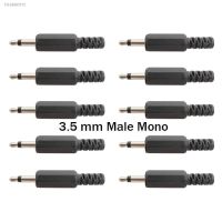 ✠ 20/10/5/2Pcs Solder Type 3.5 mm Headphone Cable Extension Connector DIY Audio 3.5mm Male Mono Plug Jack Single Channel Adapter