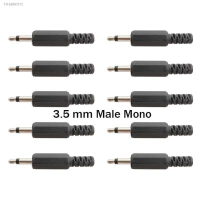 ✠ 20/10/5/2Pcs Solder Type 3.5 mm Headphone Cable Extension Connector DIY Audio 3.5mm Male Mono Plug Jack Single Channel Adapter