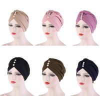 【YF】 fashion hijabs cap 2020 cotton solid muslim turban scarf women islamic hijab caps Arab wrap head femme musulman turbant summer