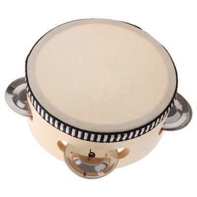 ：《》{“】= 4/6/8/10Inch Wooden Tambourine Drum Kids Handheld Drum Percussion Musical Instruments Toys For Children Educational Toys