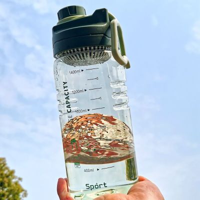 1.5L Plastic Water Bottle Portable Drinking Cup Girls Leakproof Shaker Mug Travel Gym Water Bottle for Outdoor Sports Fitness
